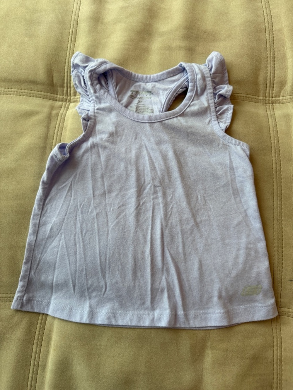 Sketchers Girls Lavender Ruffle Tank Top Size 2